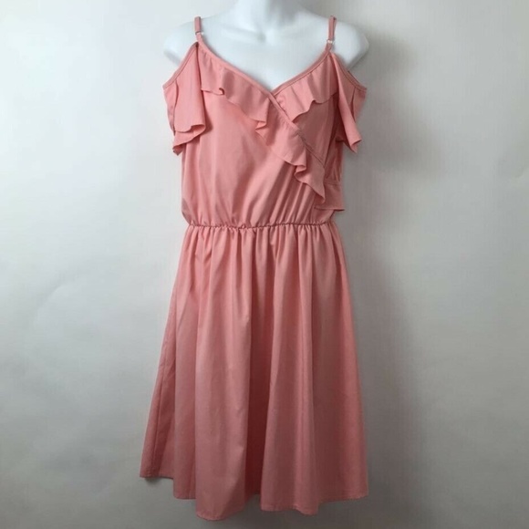 Cupshe Dresses & Skirts - Cupshe Alarm Falbala Ruffle Dress Pink Sz L